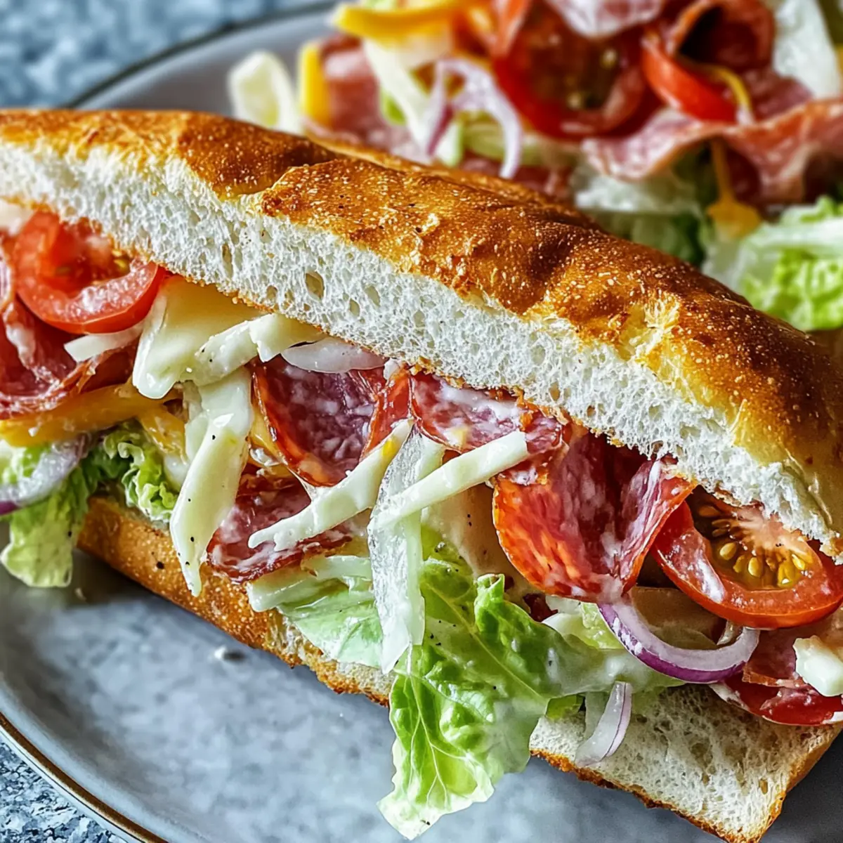 Italian Grinder Salad Sandwich