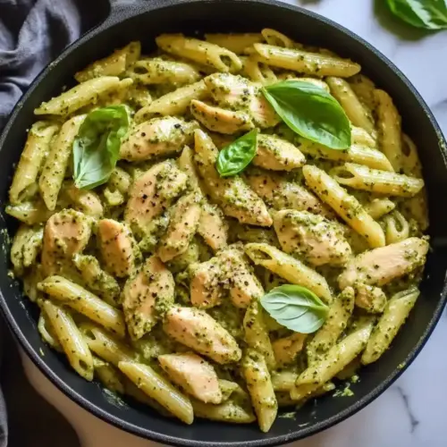 Creamy Chicken Pesto Pasta Recipe