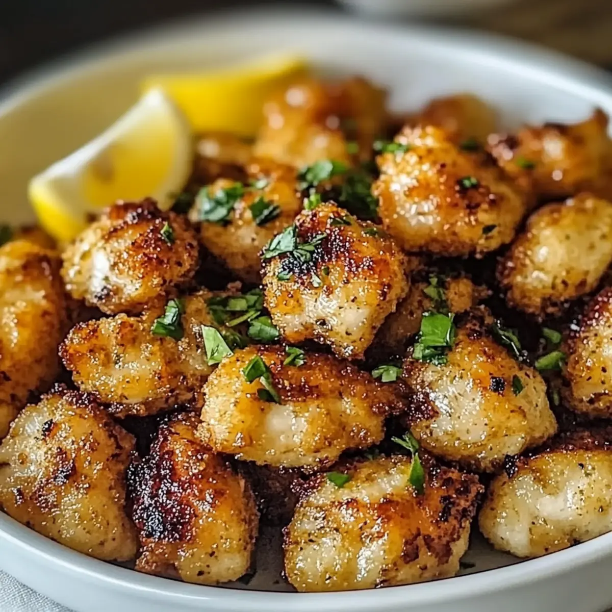 Air Fryer Lemon Chicken Bites