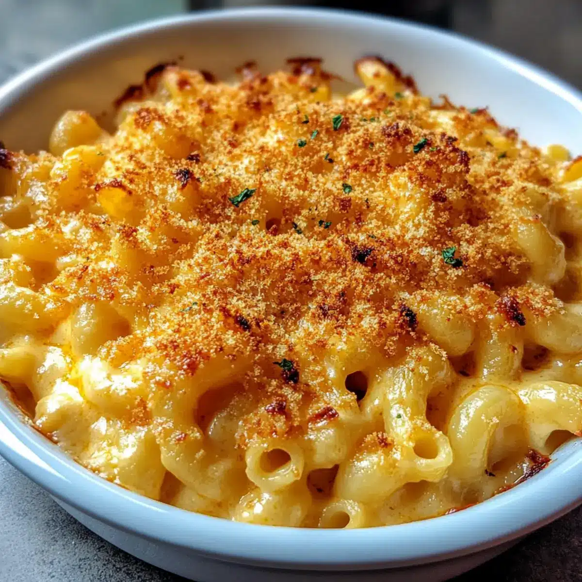 Creamy Baked Cheddar Mac-and-Cheese