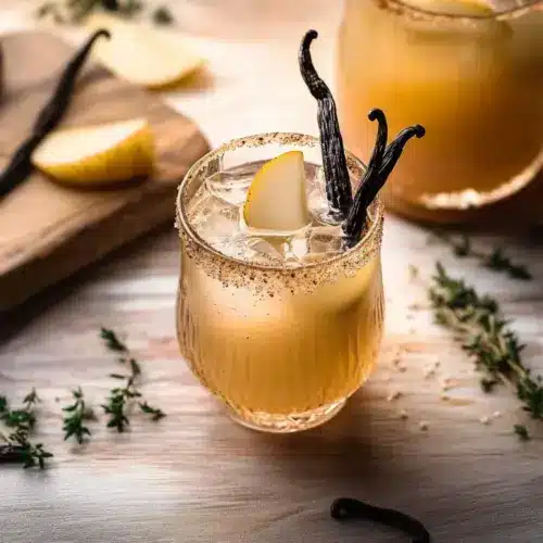Sparkling Vanilla Pear Mocktails