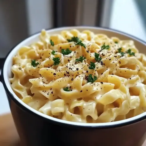 Mom’s Creamy Cafeteria Noodles