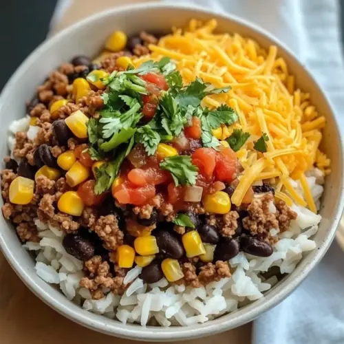 Hearty Ground Beef Burrito Bowl