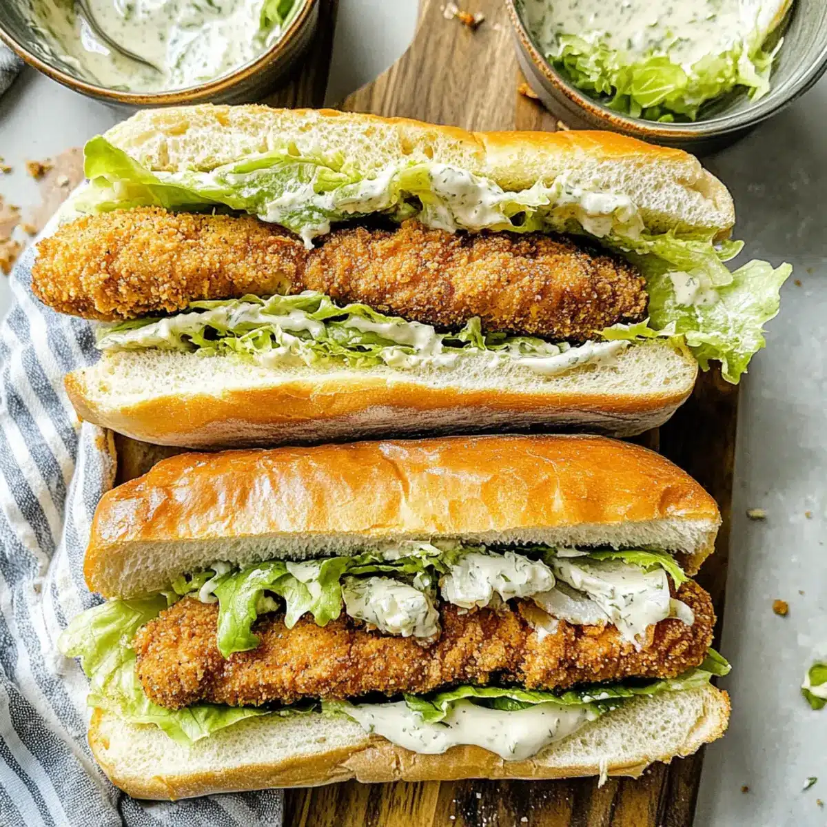 Chicken Caesar Sandwiches
