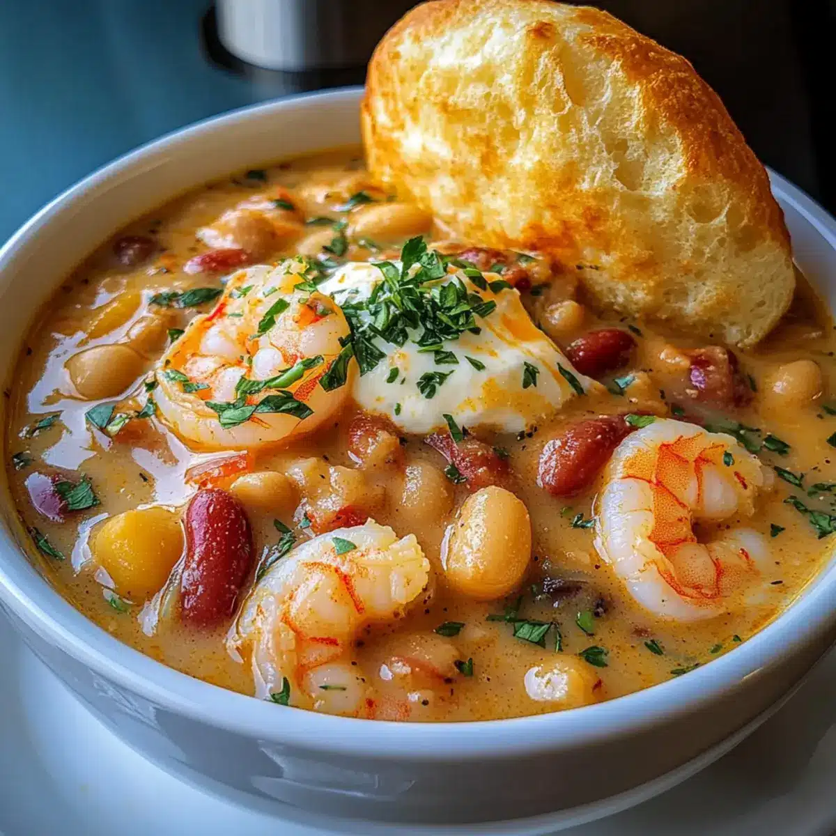 Creamy Seafood and Shrimp Chili