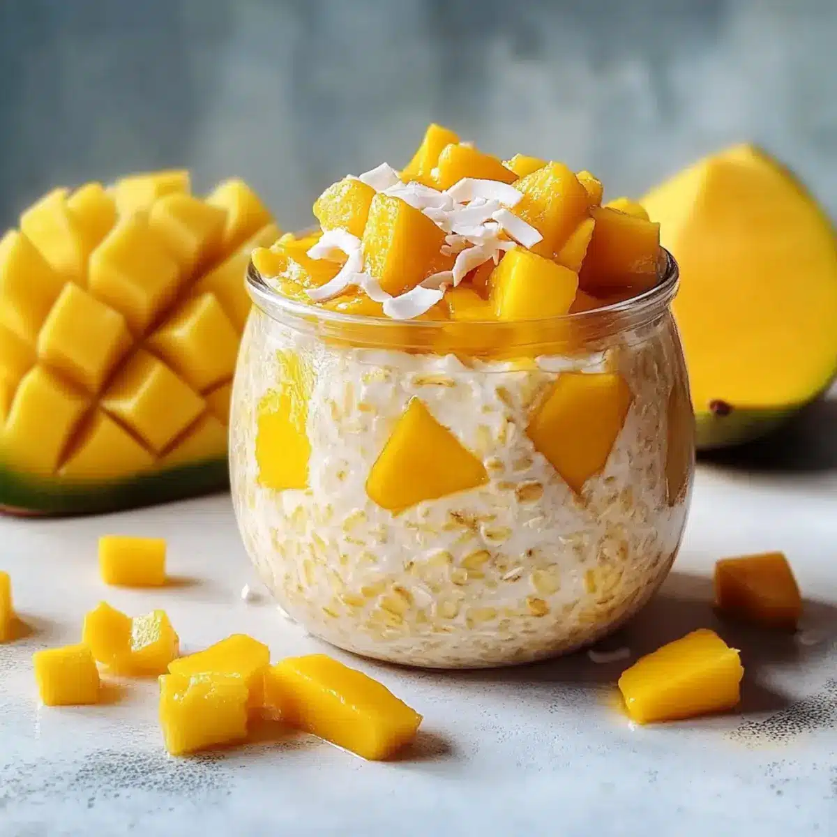 Mango Kokos Overnight Oats