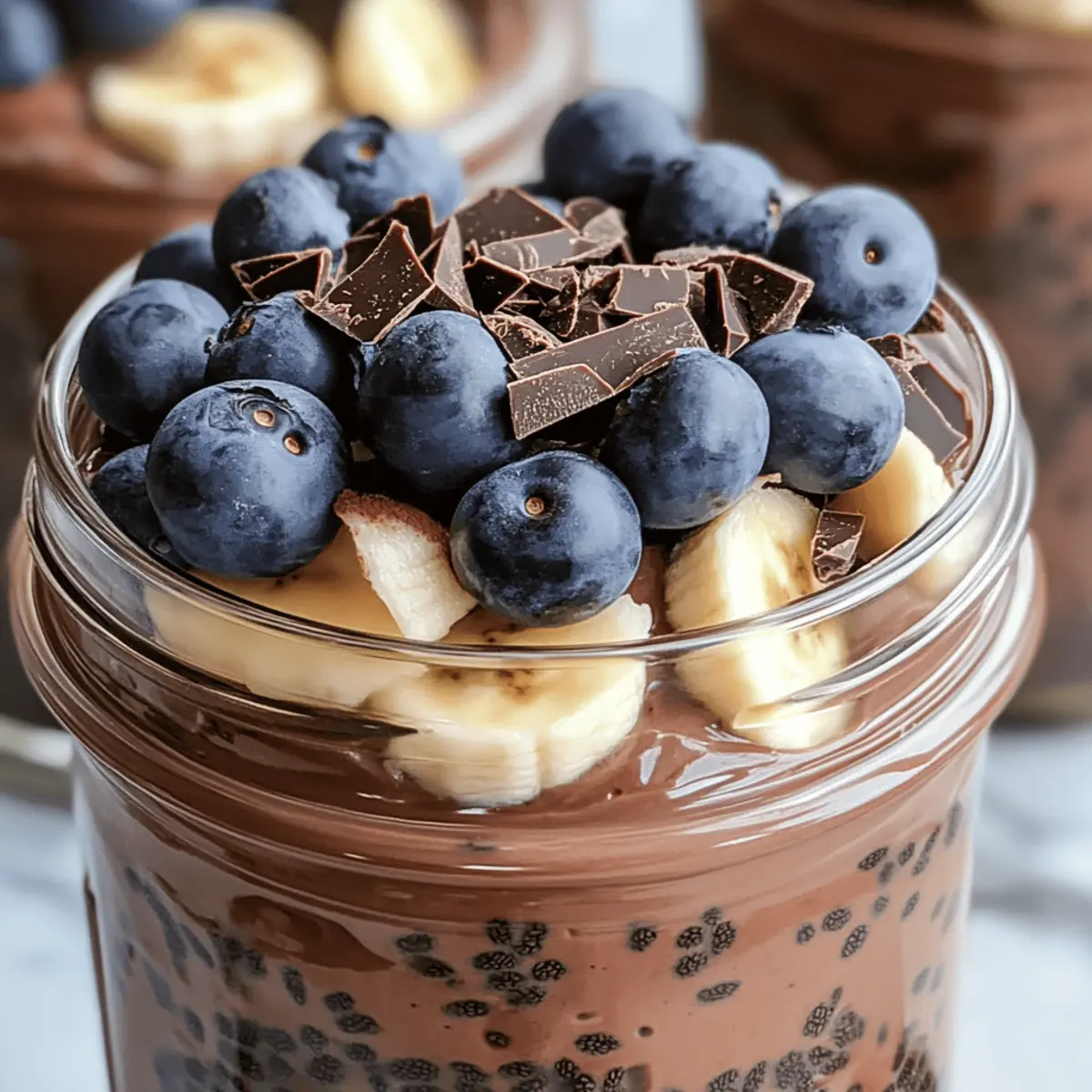 Chocolate Chia Overnight Oats with Greek Yogurt