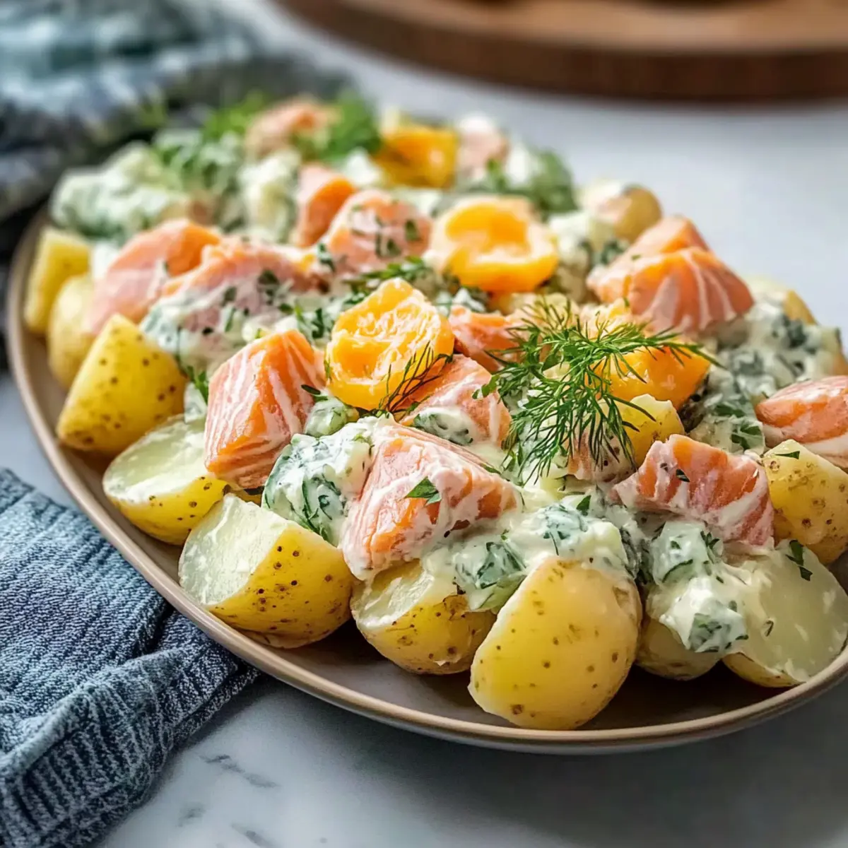 Smoked Salmon Potato Salad