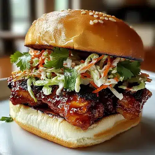 Spicy Korean BBQ Chicken Sandwich