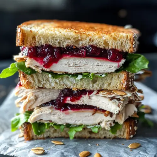 Leftover Cranberry Turkey Sandwich