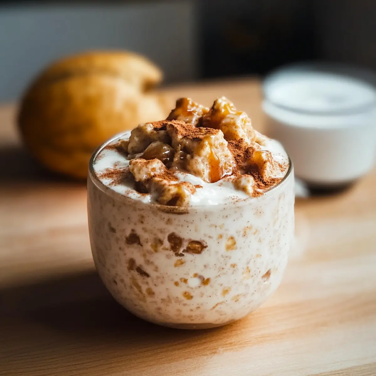 Cinnamon Roll Overnight Oats