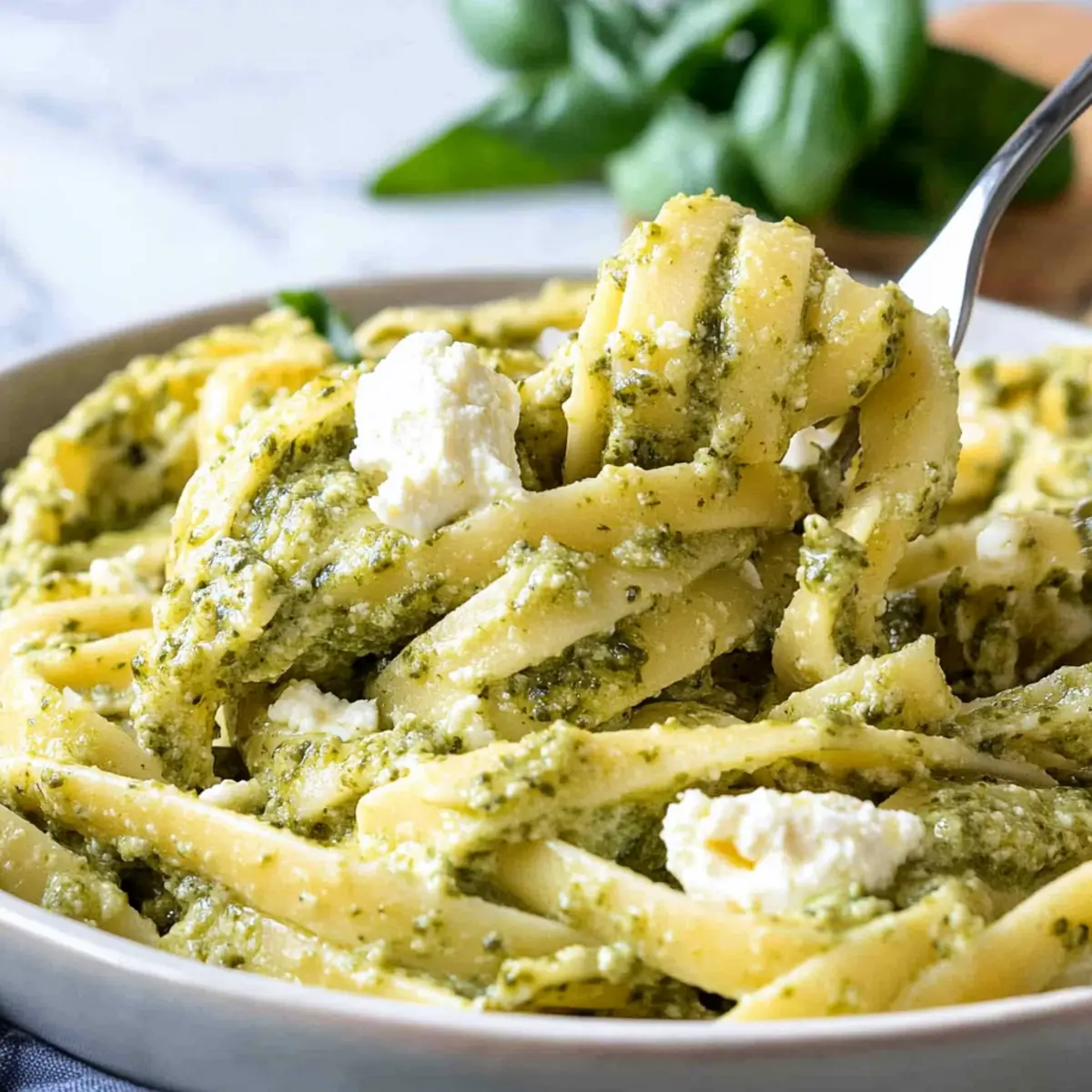 Pesto and Ricotta Pasta