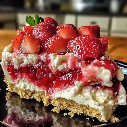 Easter Strawberry Cheesecake Dump Cake