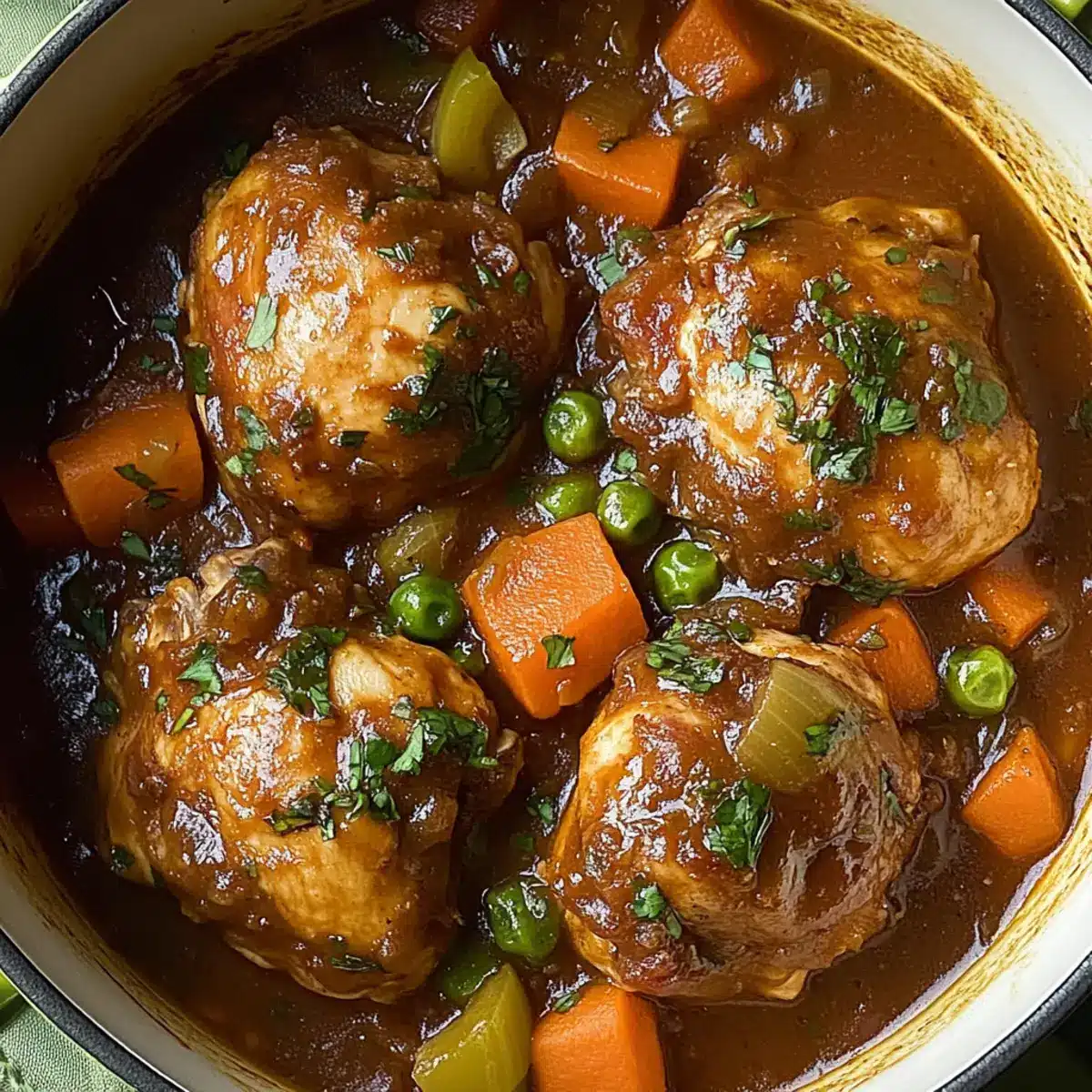 Savory Brown Stew Chicken