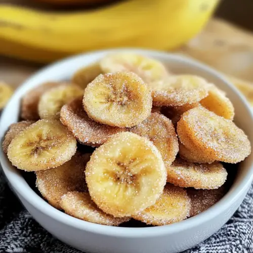 Cinnamon Sugar Air Fryer Banana Chips