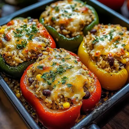 Vegetarian Stuffed Bell Peppers