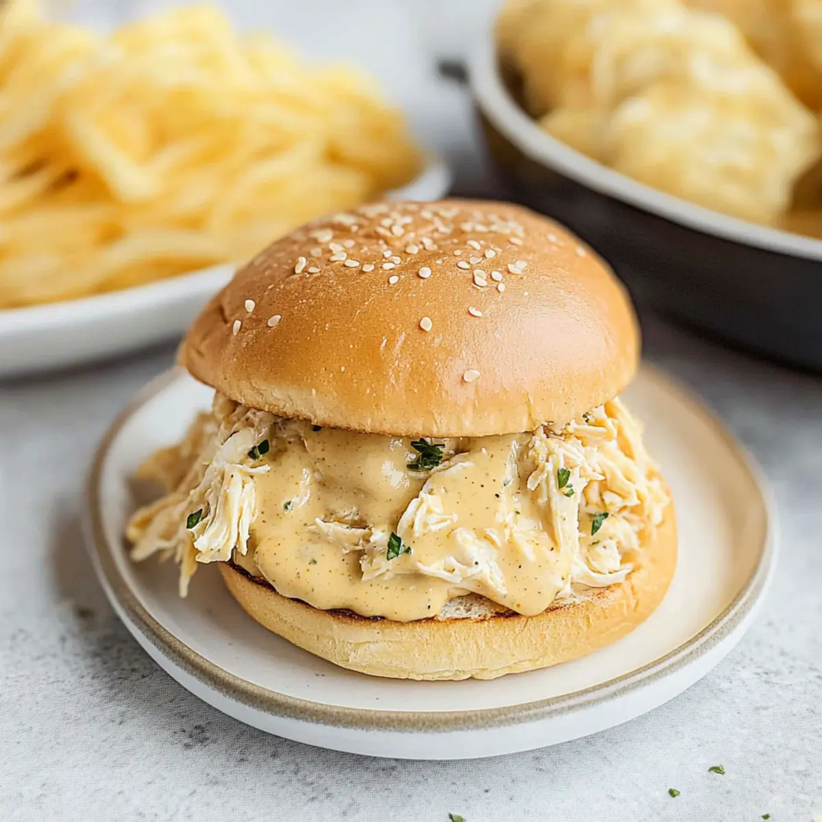 Ohio Shredded Chicken Sandwich