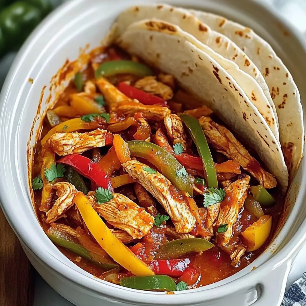 Crockpot Chicken Fajitas
