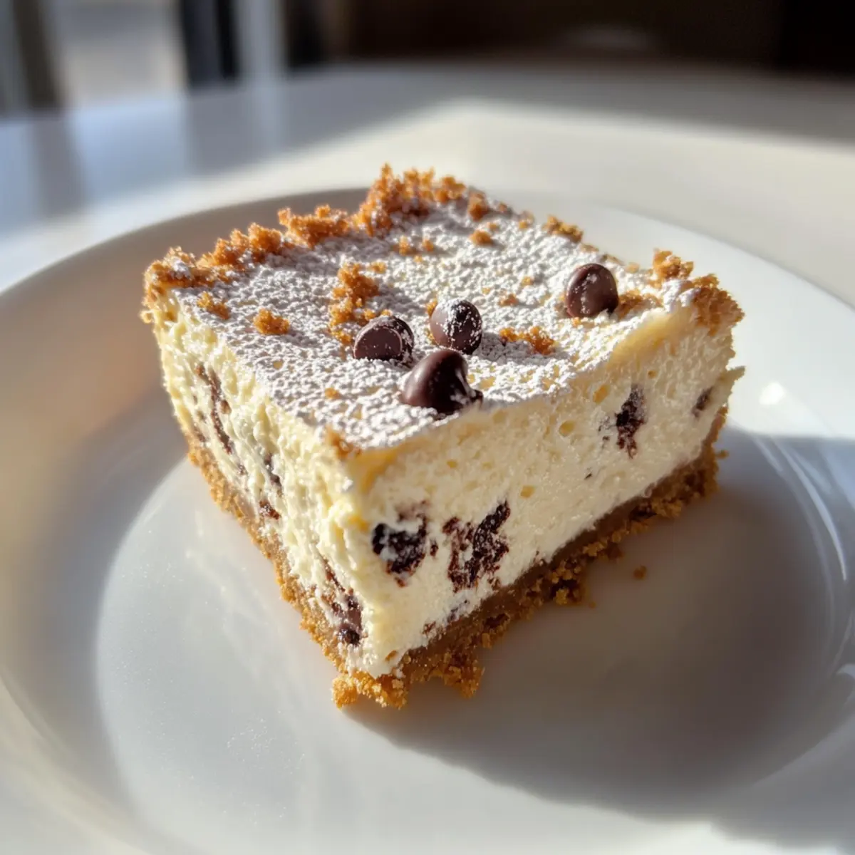 Cannoli Cheesecake Bars
