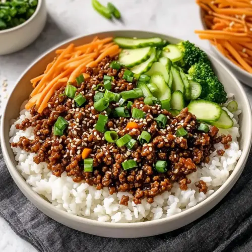 Korean Ground Beef Bowl