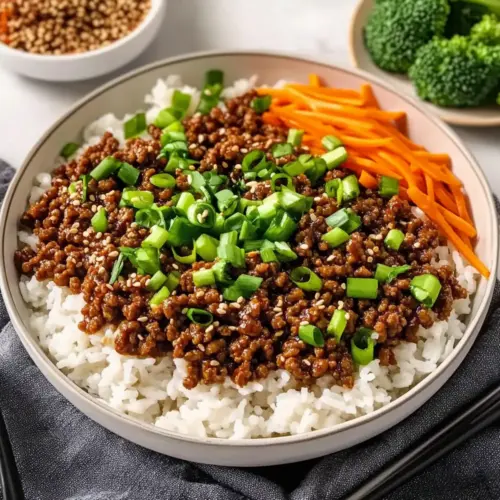 Korean Ground Beef Bowl