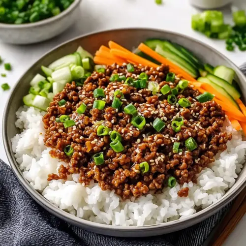 Korean Ground Beef Bowl