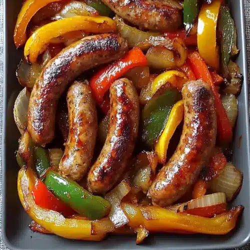 Ina Garten’s Easy Roasted Sausages, Peppers & Onions