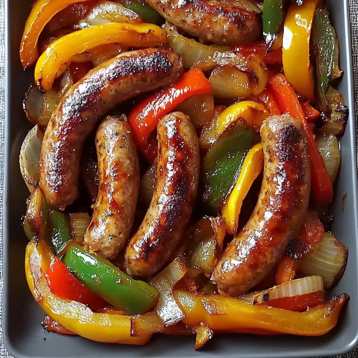 Ina Garten’s Easy Roasted Sausages, Peppers & Onions