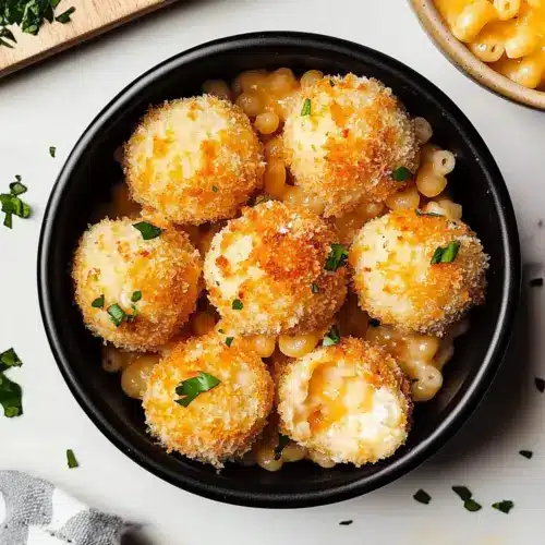 Air Fryer Fried Macaroni and Cheese Balls