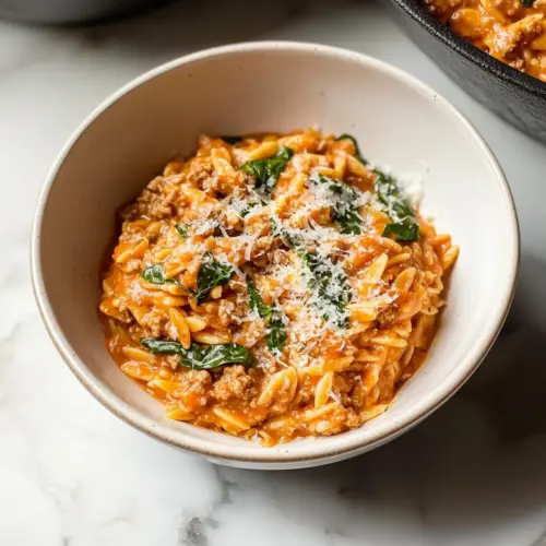 Ground Beef Orzo