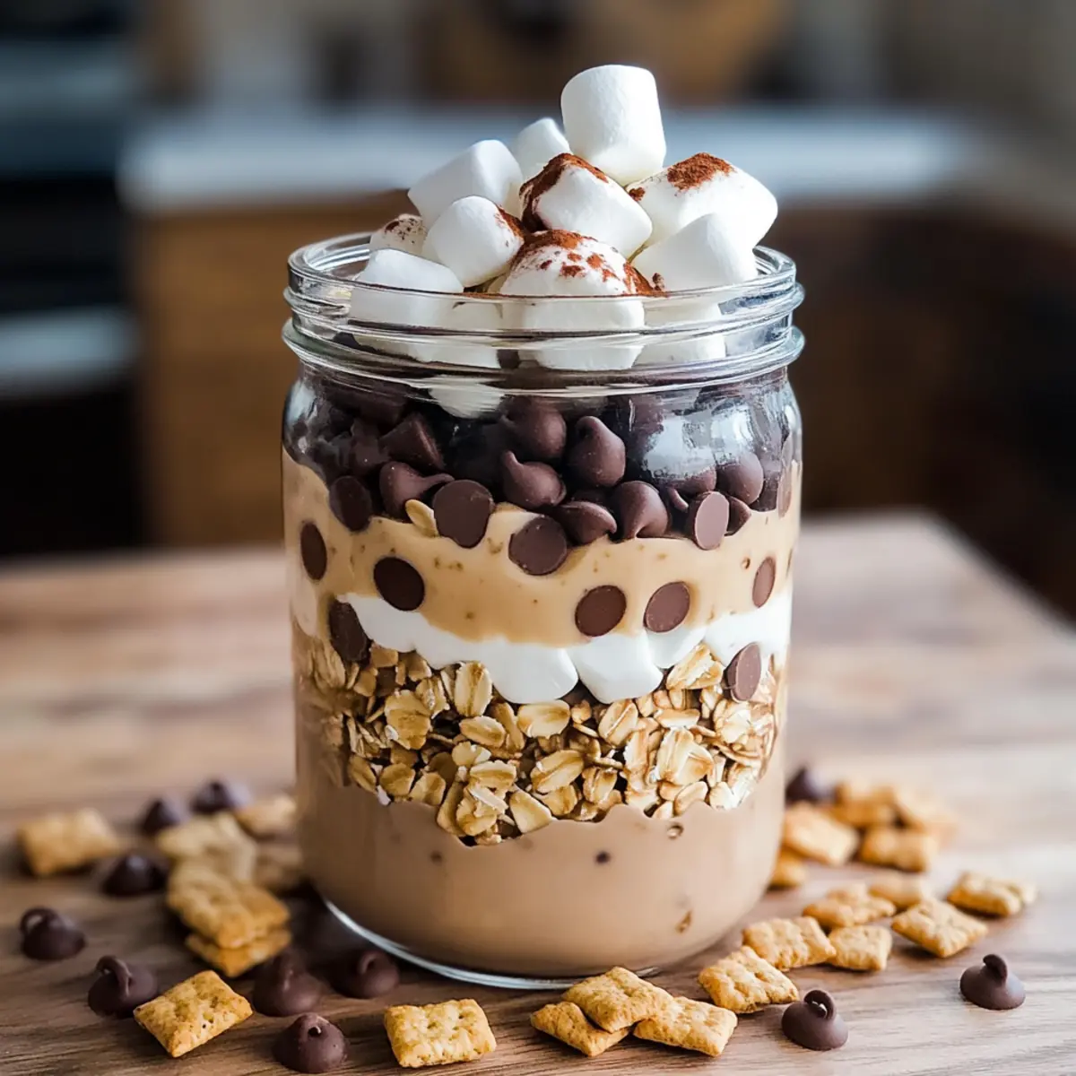 Decadent S’mores Overnight Oats