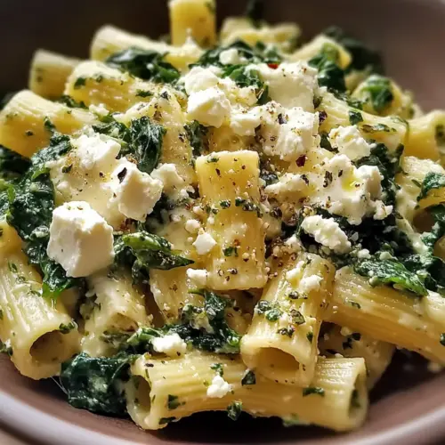 Quick Spinach and Feta Pasta