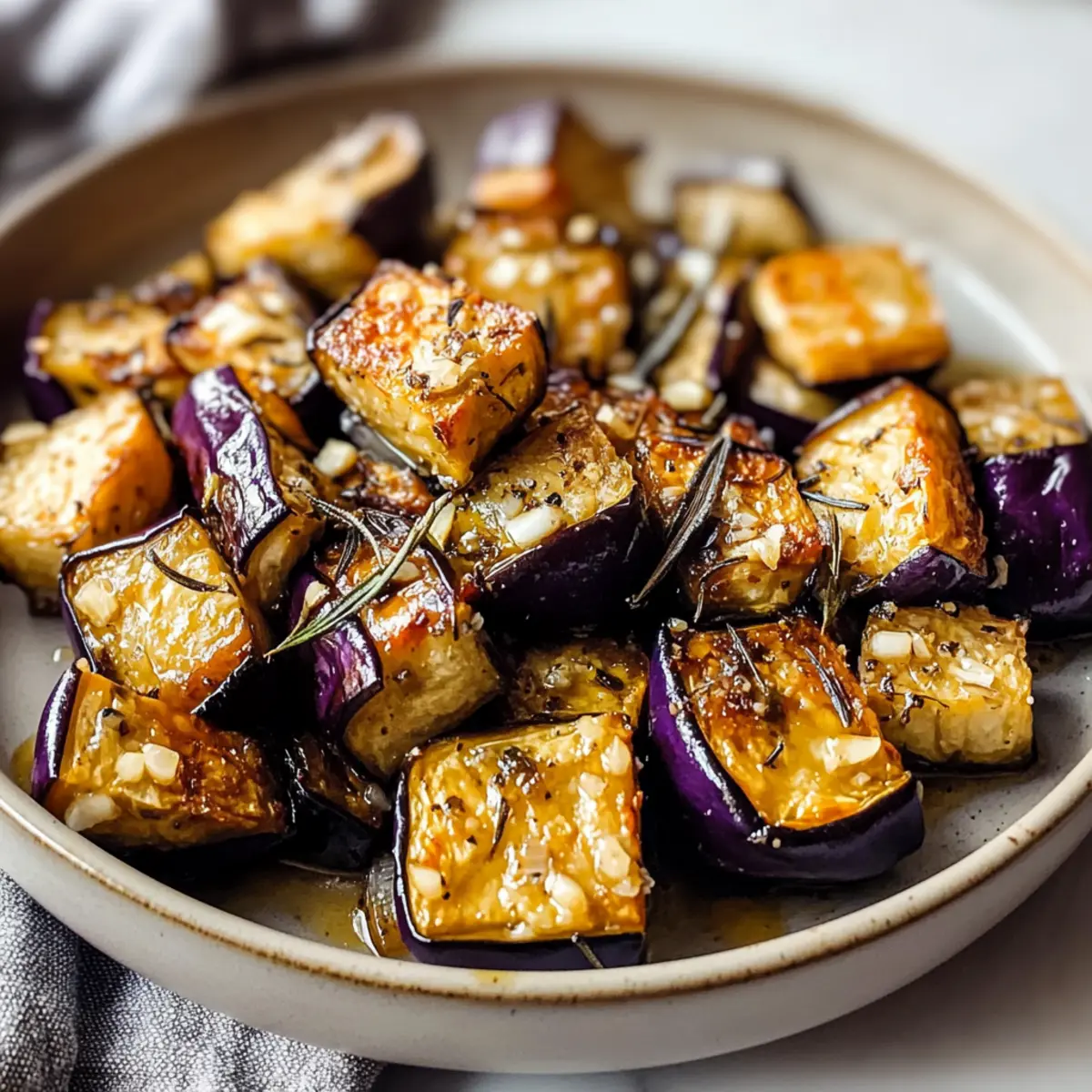 Garlic Roasted Eggplant