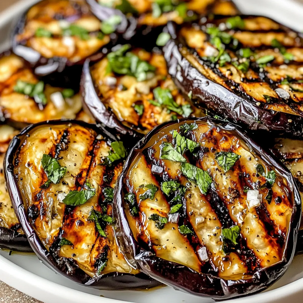 Grilled Marinated Eggplant