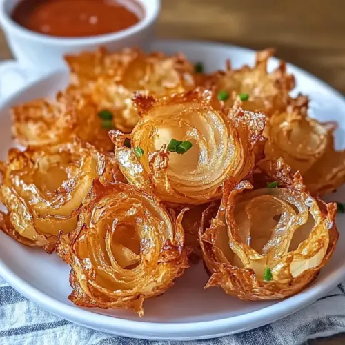 Air Fryer Crispy Mini Blooming Onions