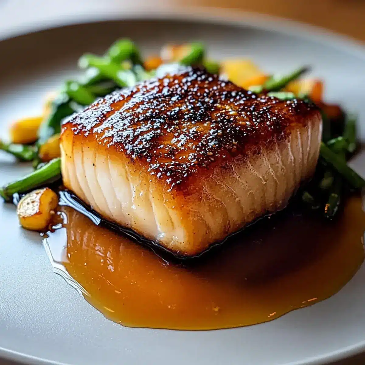 Buttery Miso Glazed Black Cod