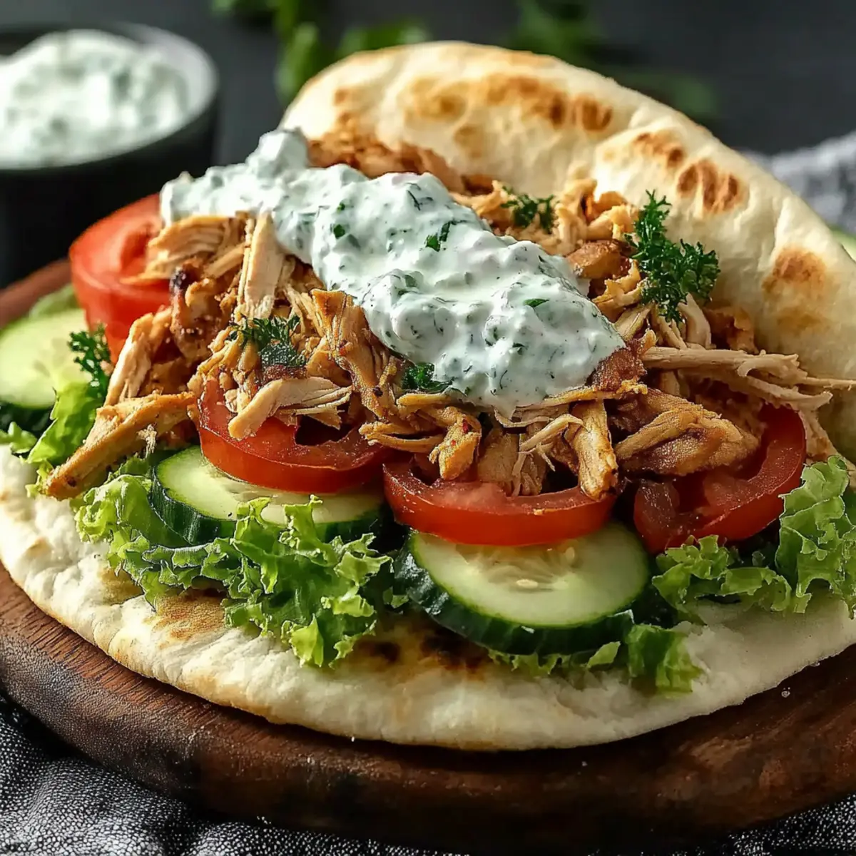 Slow Cooker Chicken Gyros