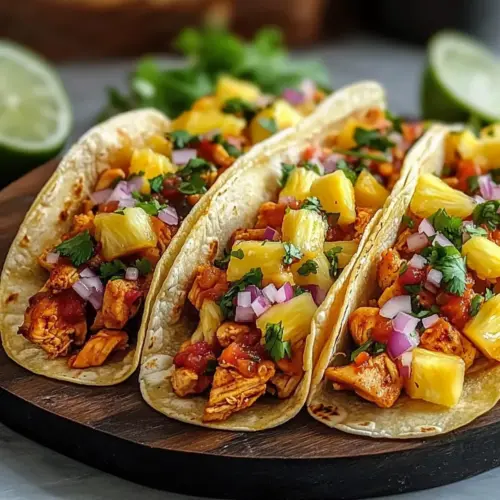 Pineapple Chicken Tacos