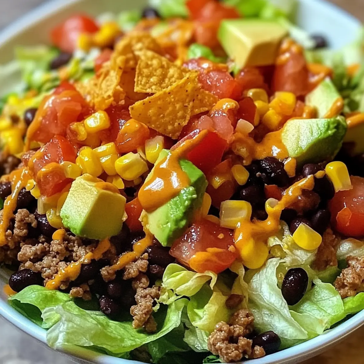 Taco Salad with Catalina Dressing