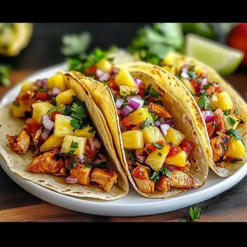Pineapple Chicken Tacos