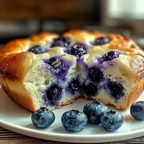 Cottage Cheese Blueberry Cloud Bread