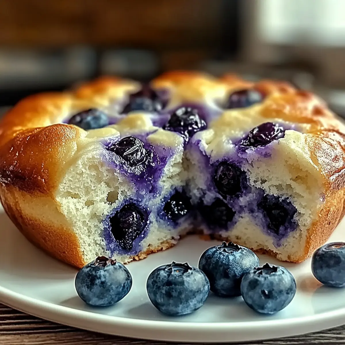 Cottage Cheese Blueberry Cloud Bread