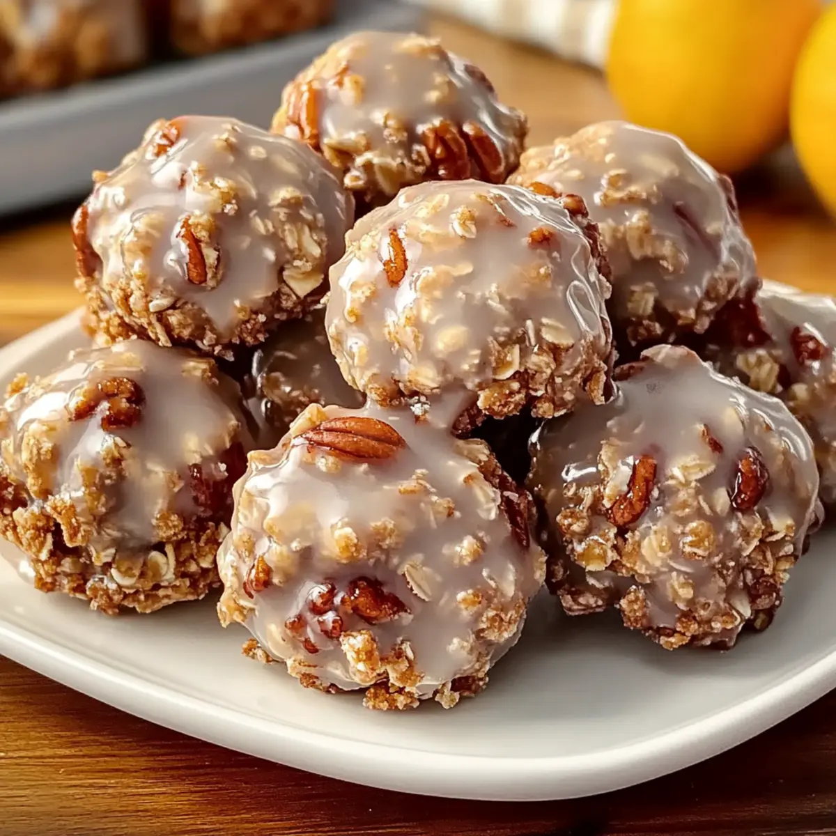 Pecan Crunch Glazed Bites