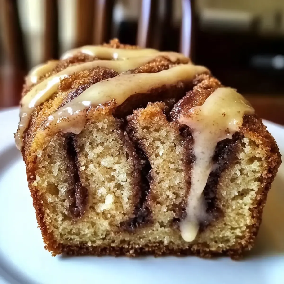 Cinnamon Roll Banana Bread