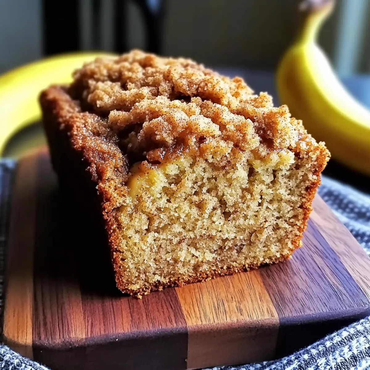 Cinnamon Crumb Banana Bread