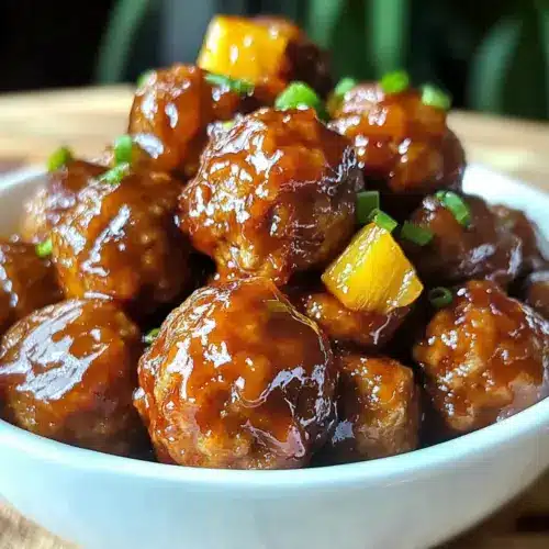Slow Cooker Sweet Hawaiian Teriyaki Meatballs