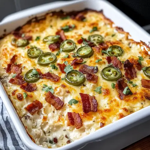 Keto Jalapeno Popper Chicken Casserole