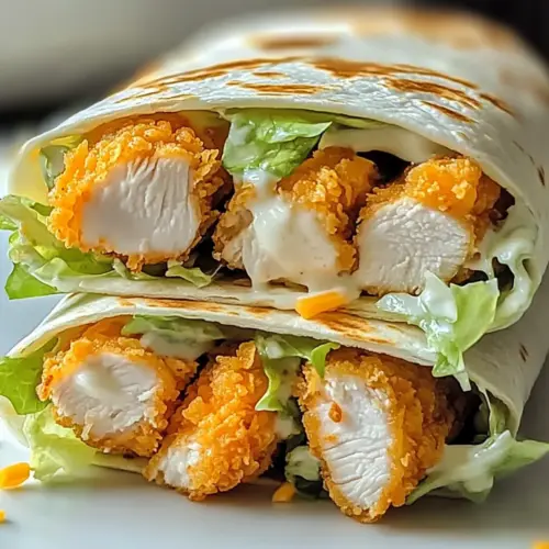 Crispy Chicken Ranch Snack Wraps