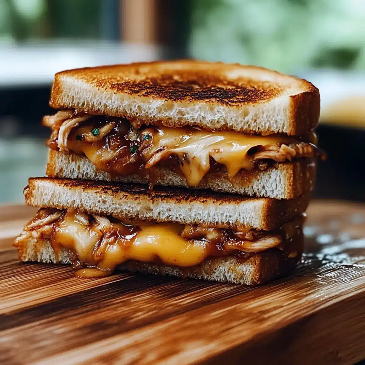 BBQ Chicken Grilled Cheese