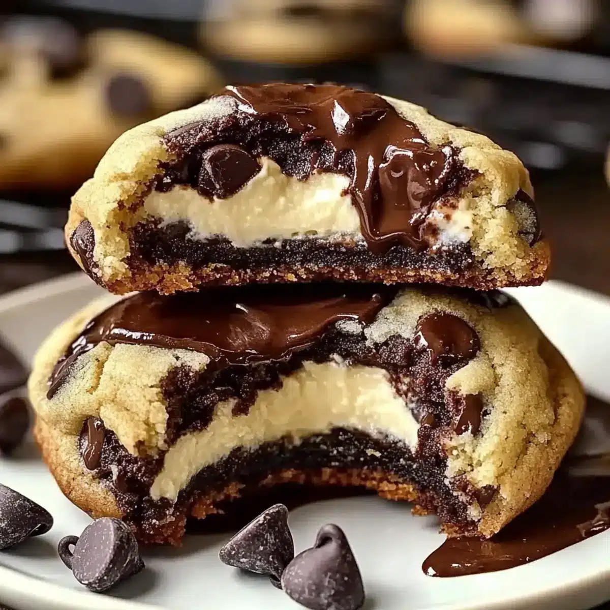 Cheesecake Stuffed Chocolate Chip Cookies